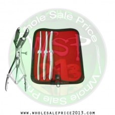  Hegar uterine dilator 3 pieces set, 7-8, 9-10, 13-14, mathieu speculum